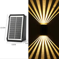 Applique murale solaire étanche 4 LED pour l'extérieur