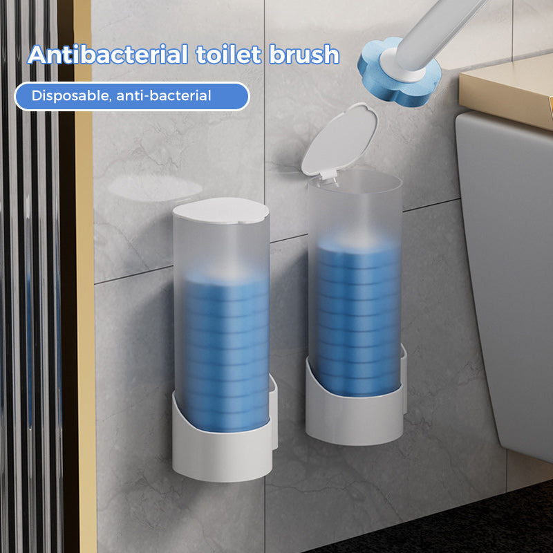 Système de nettoyage jetable pour toilettes : nettoyage hygiénique en un clic, ne laisse aucun résidu, facile à utiliser et jetable.