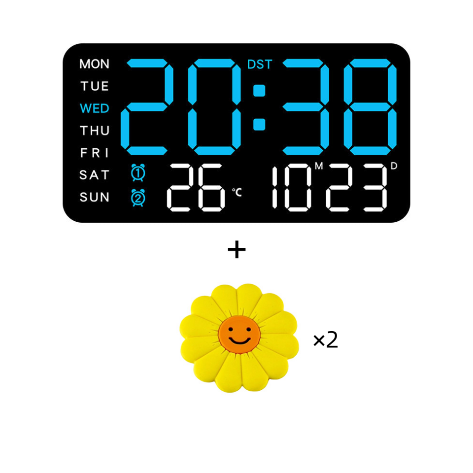 DE RDUCTION Horloge murale numérique LED décorative multifonctionnelle, l'horloge numérique sans limites pour la maison norvégienne moderne.