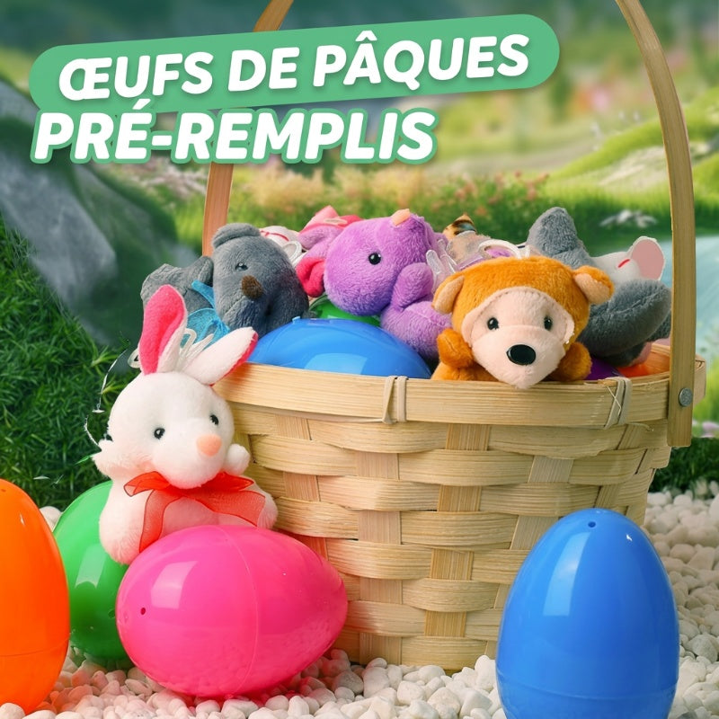 50 % de réduction pour Pâques ? Œufs de Pâques préremplis avec des peluches