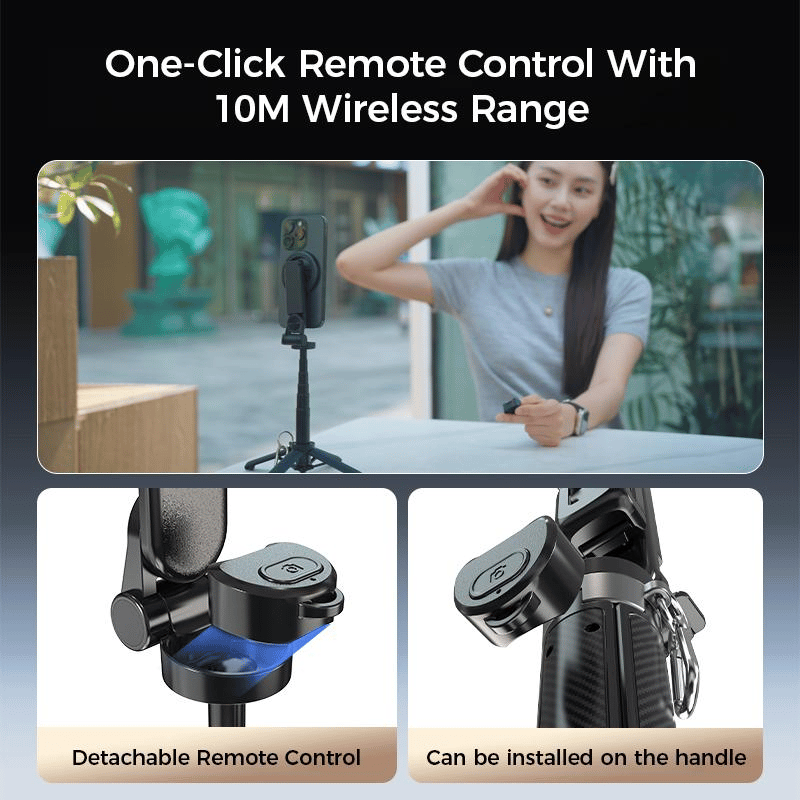 Hot Sale 50% OFF 4-in-1 Multifunctional Magnetic Selfie Stick with 360 Rotation, English