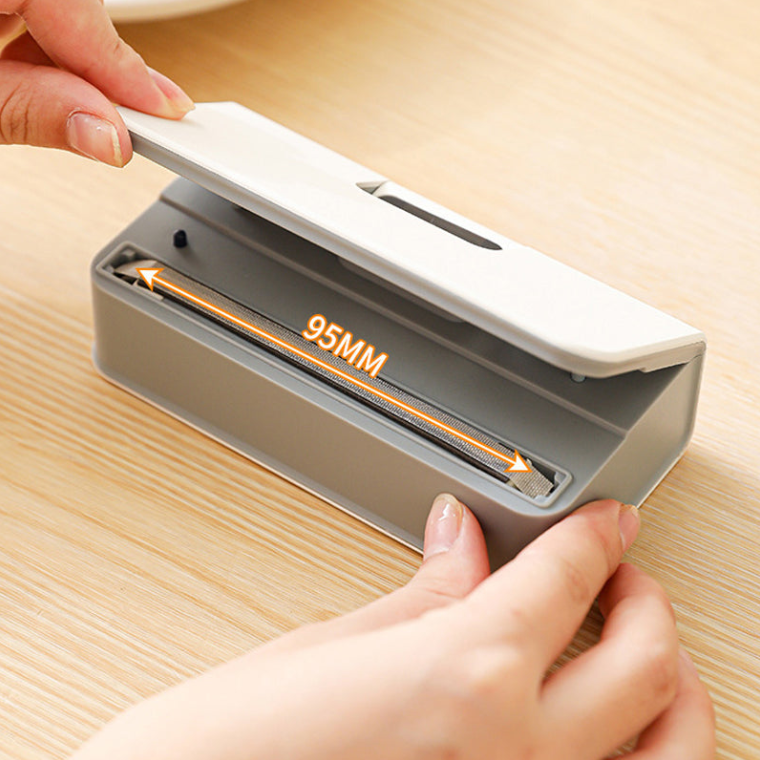 ON THE 2-IN-1 Mini Bag Sealer: USB-C Rechargeable, 6 Heat Settings & Built-in Cutter Blade
