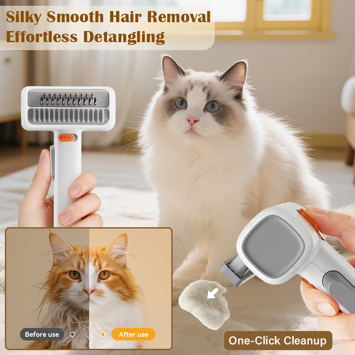 2-in-1 Comb for Detangling and Grooming Pets