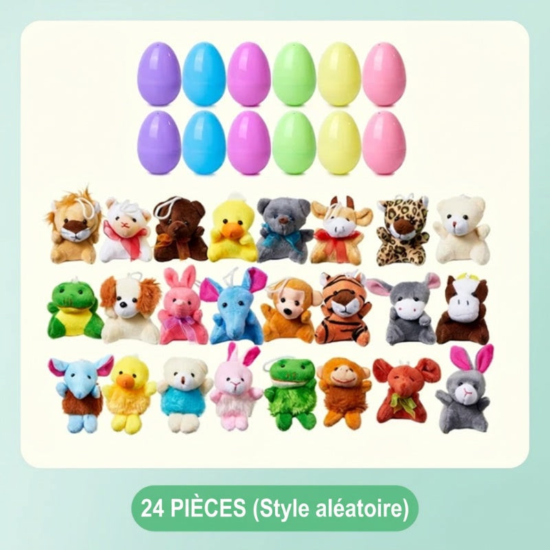50 % de réduction pour Pâques ? Œufs de Pâques préremplis avec des peluches