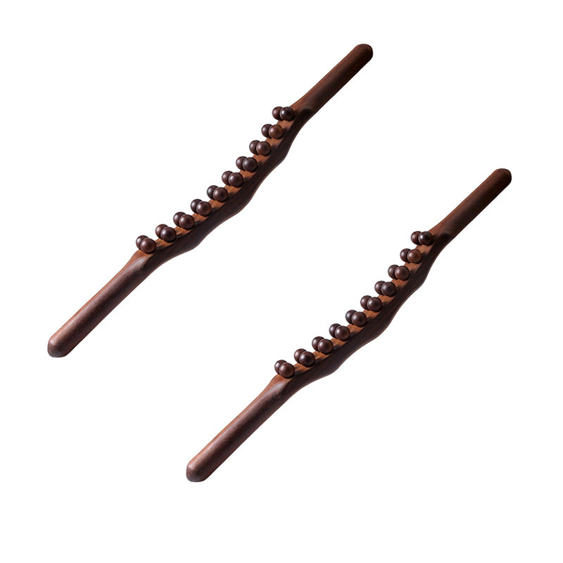 Bâton de massage lymphatique en bois