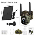 Caméra de surveillance solaire 4G CB114S Vue en direct 2K HD, couverture 360°, sans Wi-Fi, commande à distance par application, étanche, détection de mouvement, vision nocturne. Idéale pour l'extérieur.