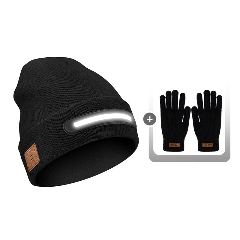 Rechargeable Bluetooth Beanie with Integrated Light