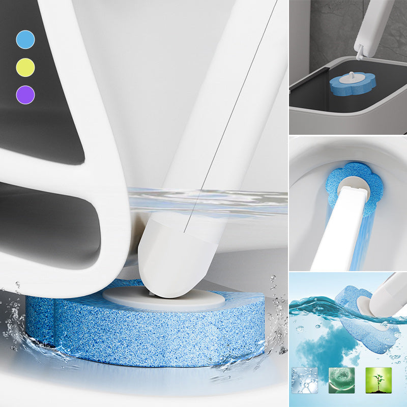 Système de nettoyage jetable pour toilettes : nettoyage hygiénique en un clic, ne laisse aucun résidu, facile à utiliser et jetable.