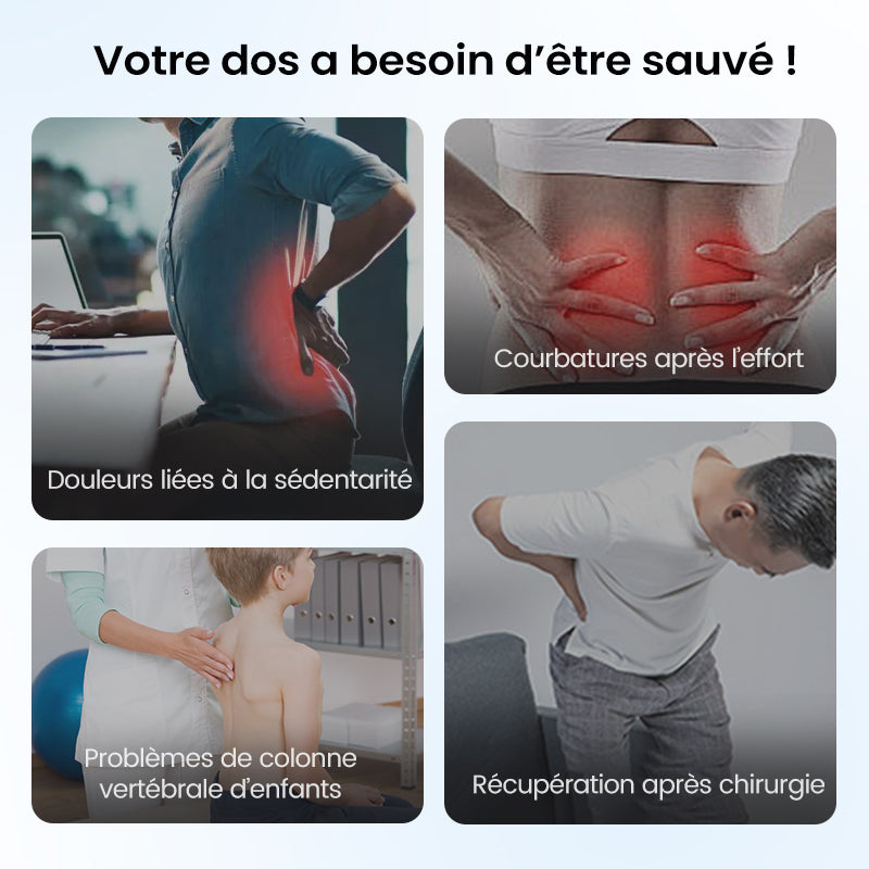 Tenseur lombaire magnétique avec massage d'acupuncture pour soulager les douleurs dorsales