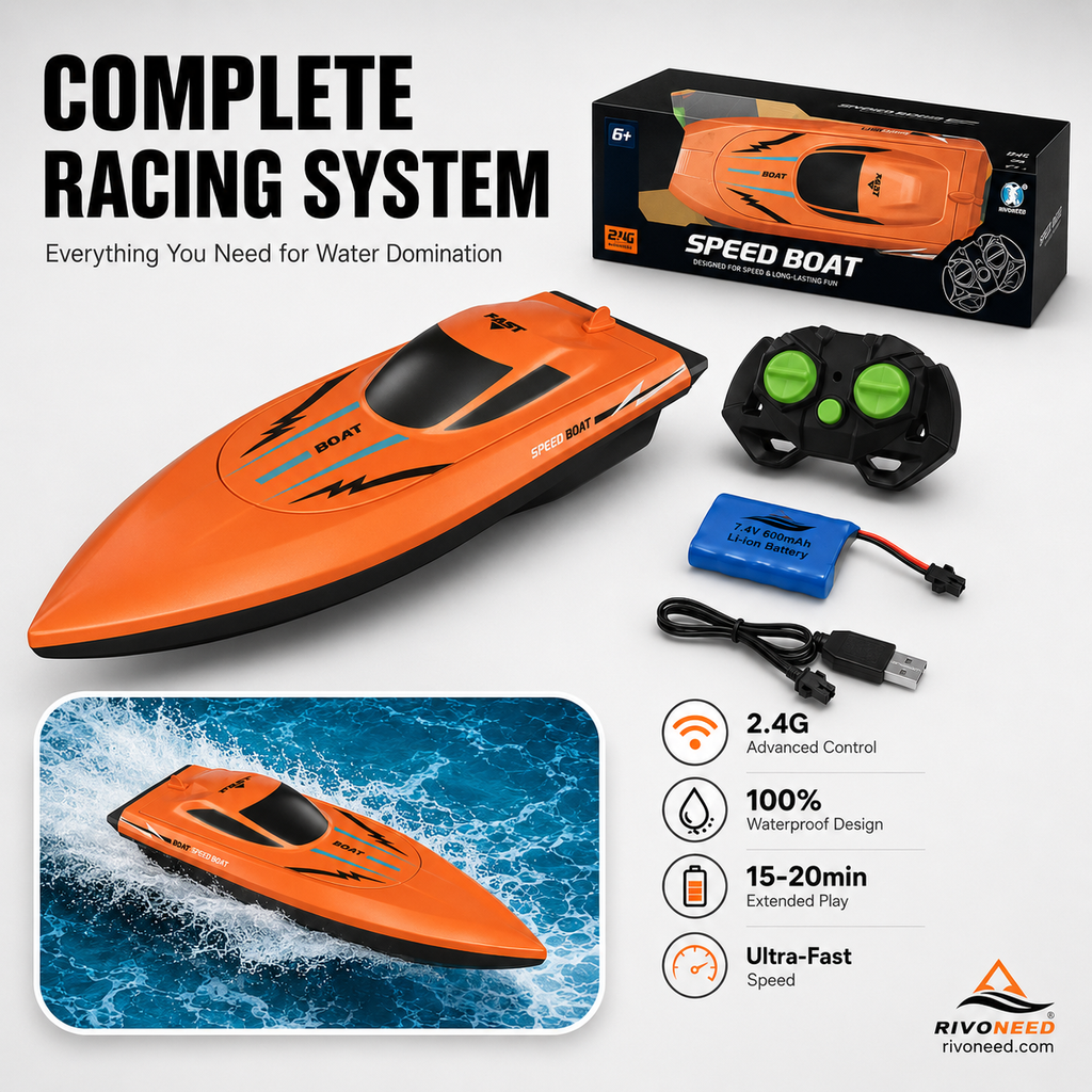 HALF PRICE 2.4 GHz High Speed Remote Control Boat with Dual Motor