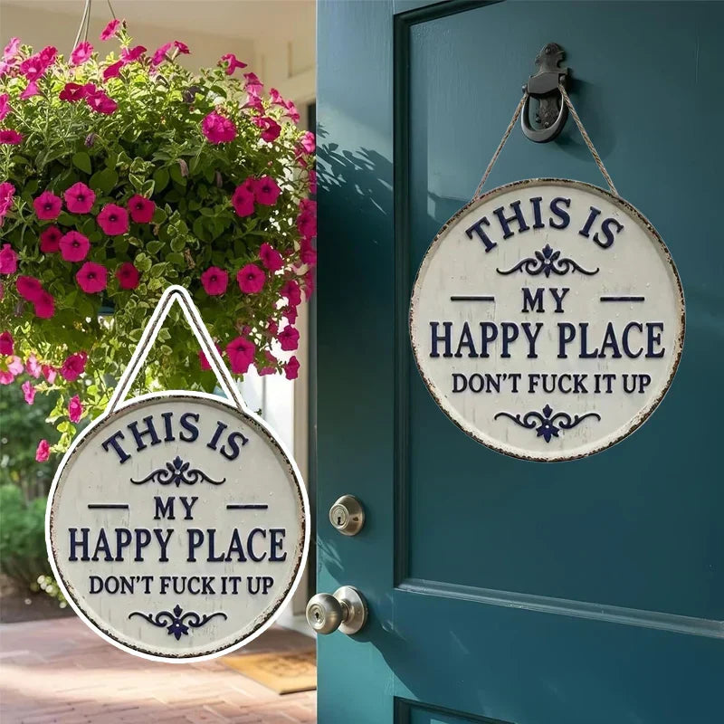 Door sign This is my little corner of happiness