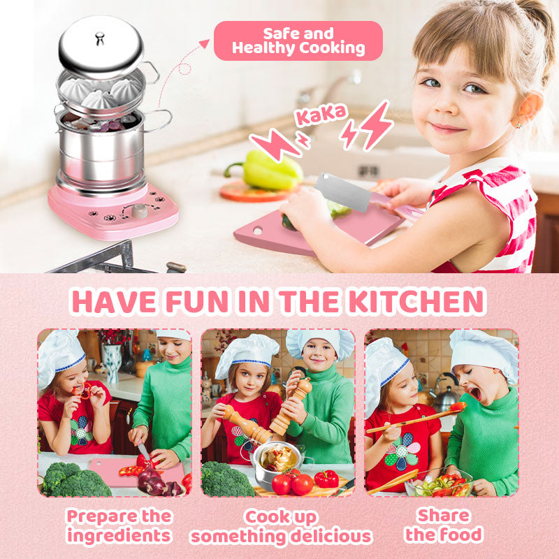 [Meilleur cadeau pour enfant] Mini cuisine jouet pour enfants - Set de 22 pièces