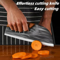 Couteau de cuisine ergonomique Conçu pour une prise en main vers l'avant, il permet de couper facilement les légumes et la viande. Un cadeau bien pensé pour les cuisiniers amateurs.