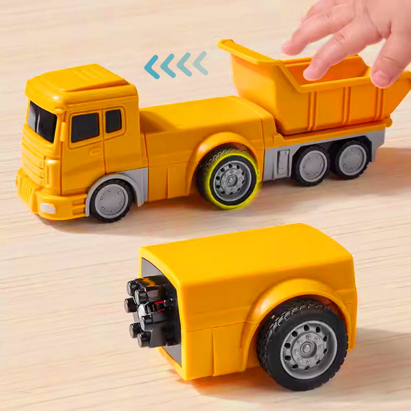 Vente flash 50 % de réduction jouets d'assemblage de construction automobile à transformation magnétique