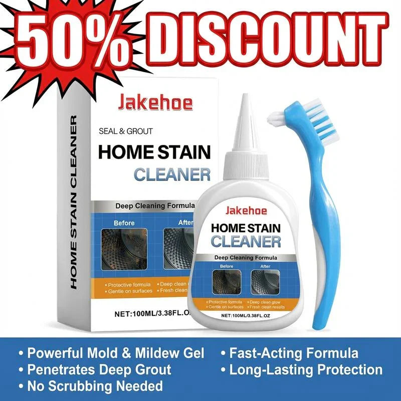 VENTE FLASH 50% DE RÉDUCTION Gel anti-moisissure avec brosse à récurer. Nettoyant puissant contre les taches de moisissure pour les joints de machine à laver, les joints de douche, les joints de carrelage et la salle de bain.