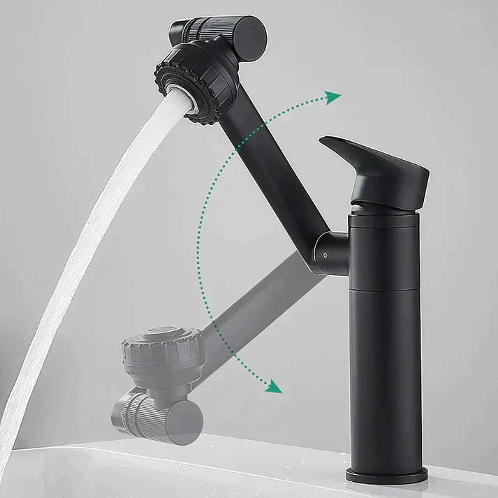 Universal single-hole hot and cold tap [360-degree multi-position swivel tap]