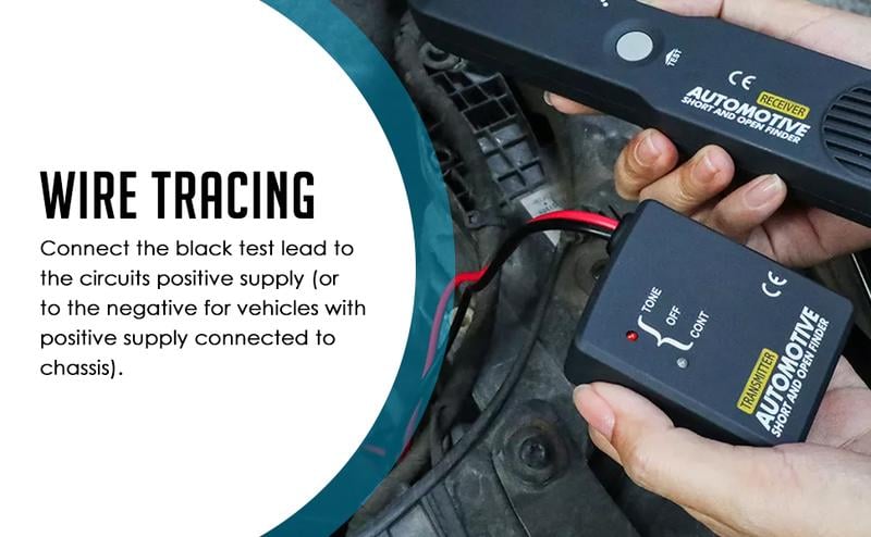 Circuit Locator for vehicles Quick diagnosis, easy to use, LED alert