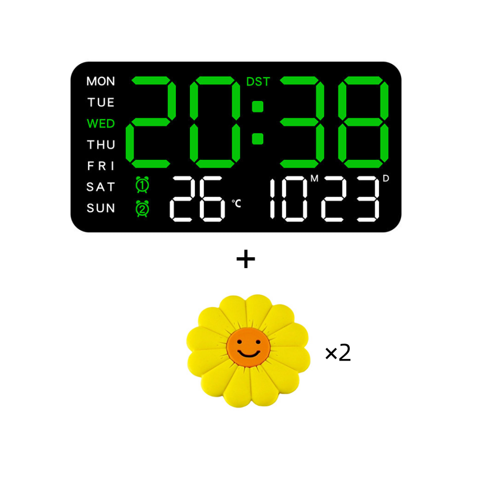 DE RDUCTION Horloge murale numérique LED décorative multifonctionnelle, l'horloge numérique sans limites pour la maison norvégienne moderne.