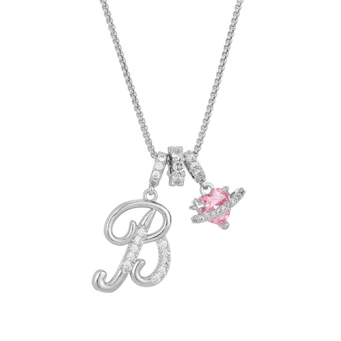 RÉDUCTION Colliers pendentifs 3 rangs avec initiales A-Z | Personnalisés et élégants