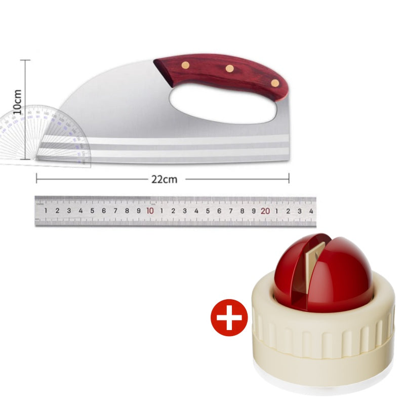 Couteau de cuisine ergonomique Conçu pour une prise en main vers l'avant, il permet de couper facilement les légumes et la viande. Un cadeau bien pensé pour les cuisiniers amateurs.