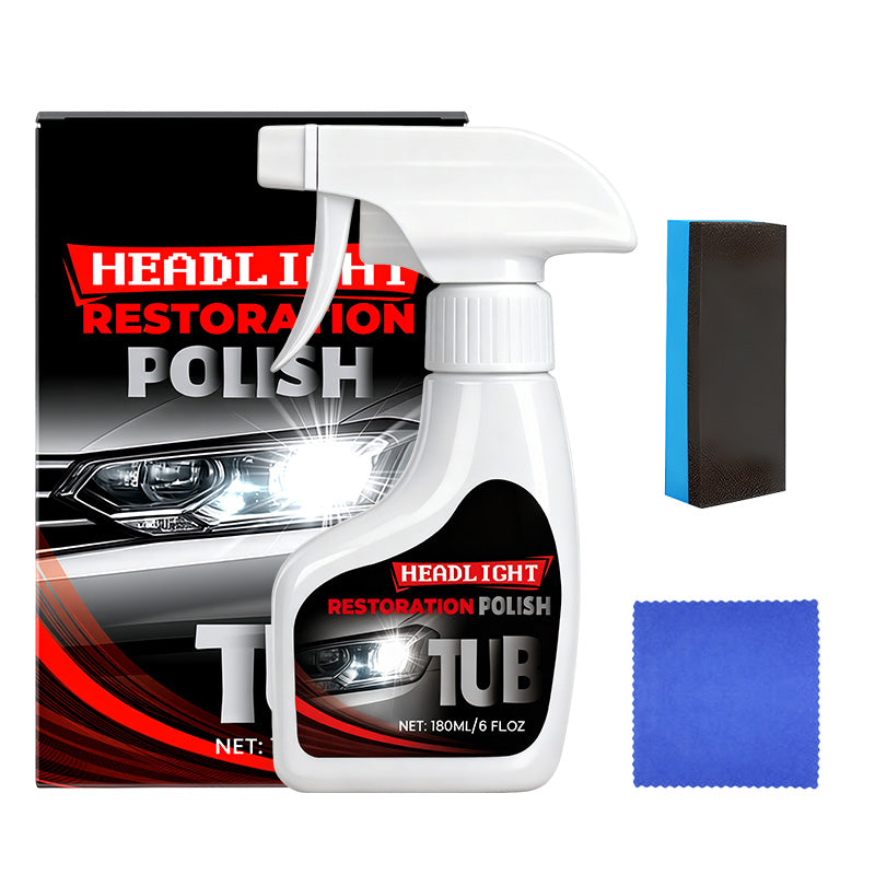 Restaurateur de phares professionnel 180 ml avec éponge