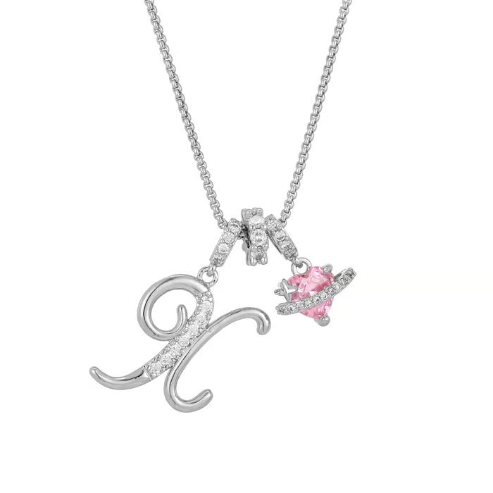 RÉDUCTION Colliers pendentifs 3 rangs avec initiales A-Z | Personnalisés et élégants