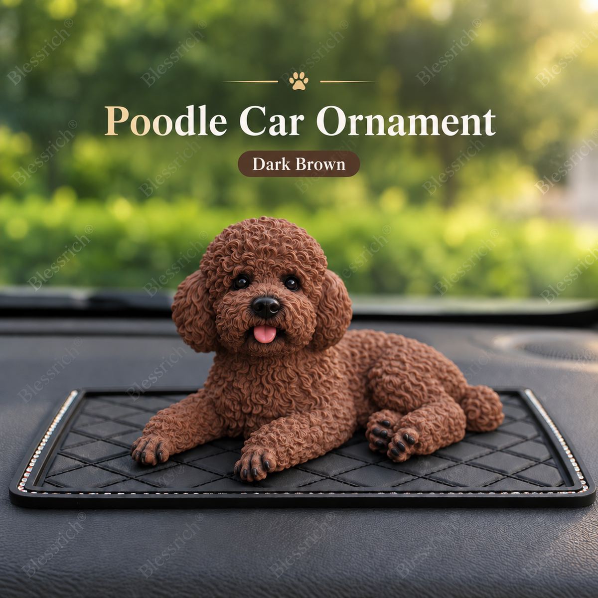 Décoration de voiture Caniche La touche la plus mignonne pour votre tableau de bord