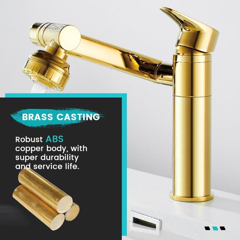 Universal single-hole hot and cold tap [360-degree multi-position swivel tap]