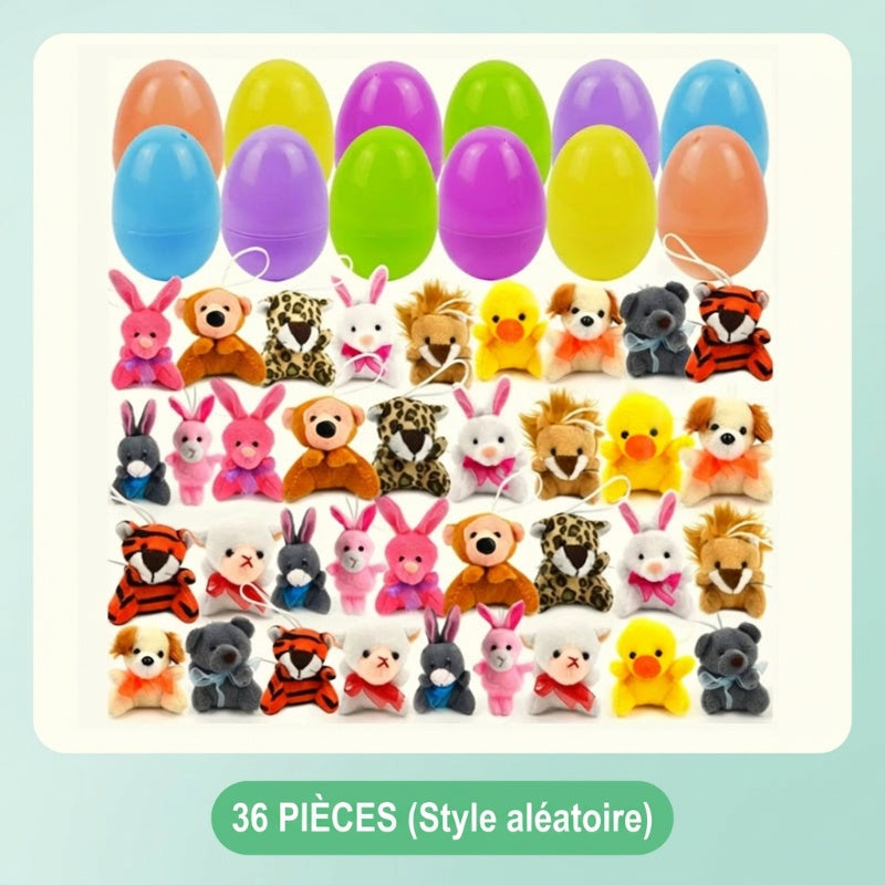 50 % de réduction pour Pâques ? Œufs de Pâques préremplis avec des peluches