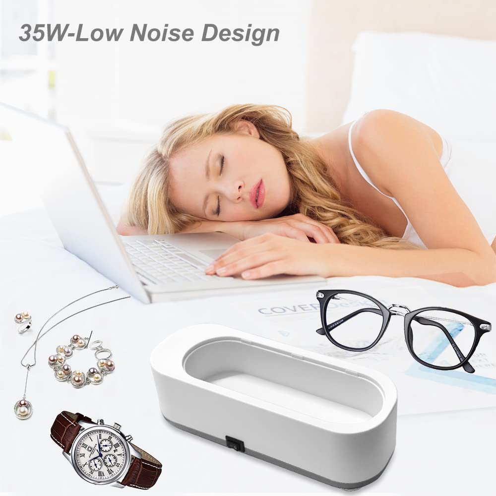 High-tech Ultrasonic Professional Cleaning: Restore the sparkle to your jewelry and glasses with no risk of damage