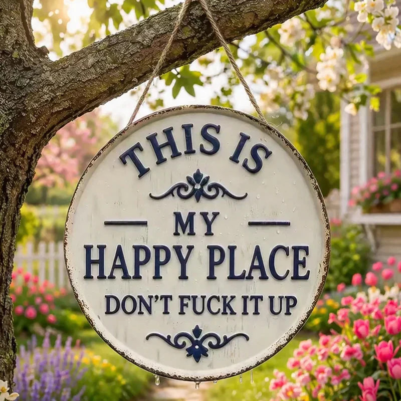 Door sign This is my little corner of happiness