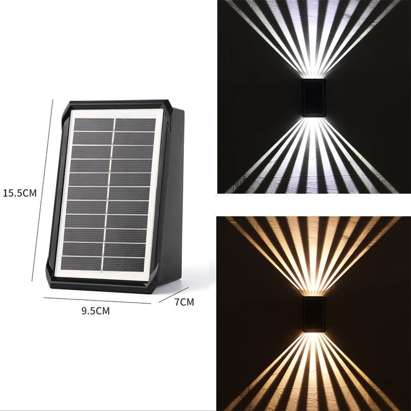Applique murale solaire étanche 4 LED pour l'extérieur