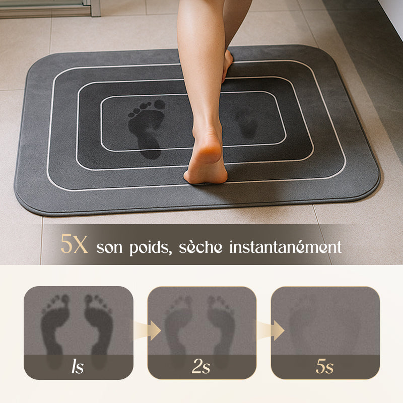 Non-slip and ultra-absorbent floor mats