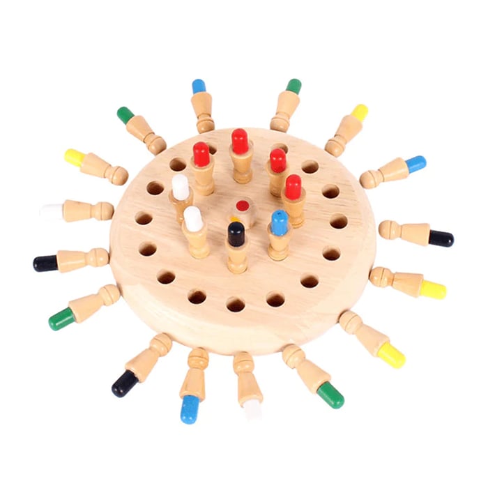 Cadeaux pour enfants Jeu d'échecs en bois Memory Match Stick