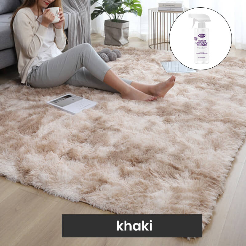 Tapis de sol en peluche couleurs dégradées