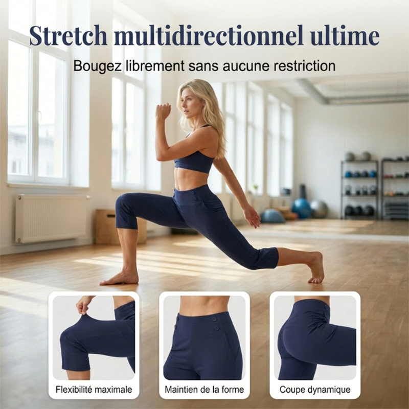 Pantalon de yoga galbant élégant