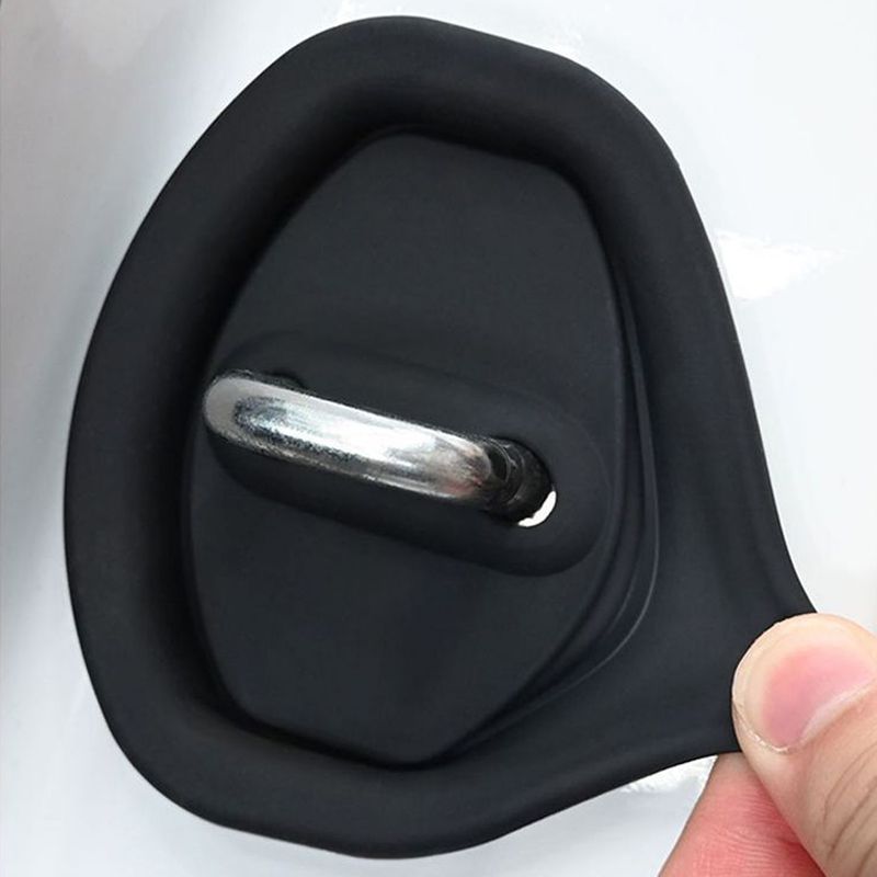 Couvercle de serrure de porte en silicone - Coussin insonorisant
