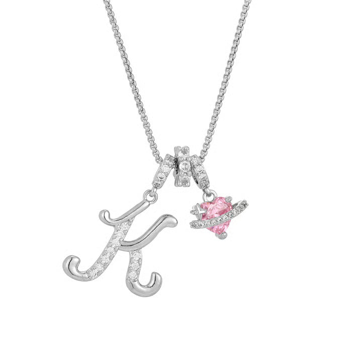 RÉDUCTION Colliers pendentifs 3 rangs avec initiales A-Z | Personnalisés et élégants