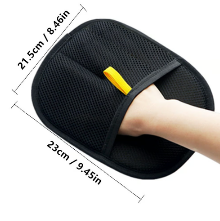 Antistatic gloves for pet hair removal