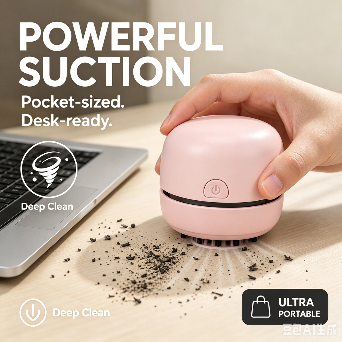 Mini aspirateur portable pour bureau