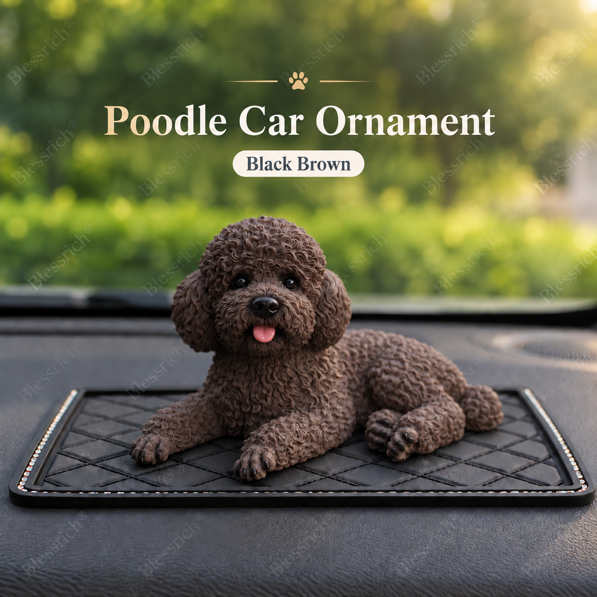Décoration de voiture Caniche La touche la plus mignonne pour votre tableau de bord