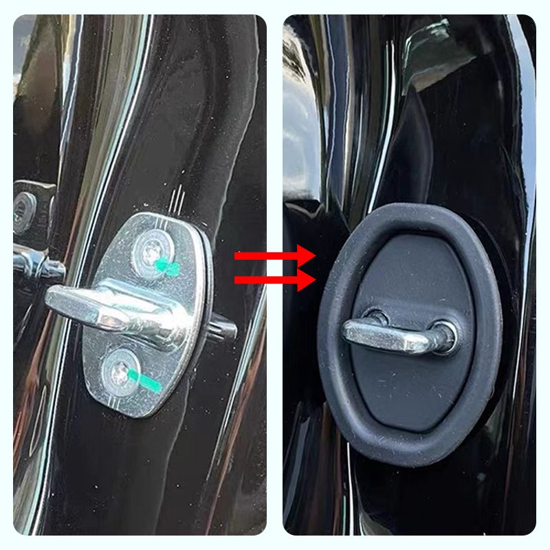 Couvercle de serrure de porte en silicone - Coussin insonorisant
