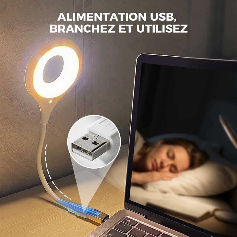 Lampe LED USB haute technologie à commande vocale