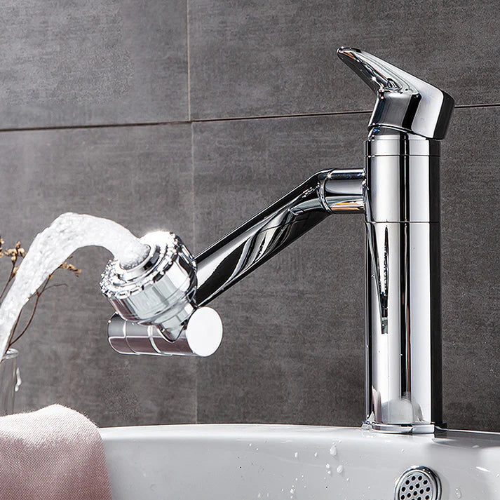 Universal single-hole hot and cold tap [360-degree multi-position swivel tap]
