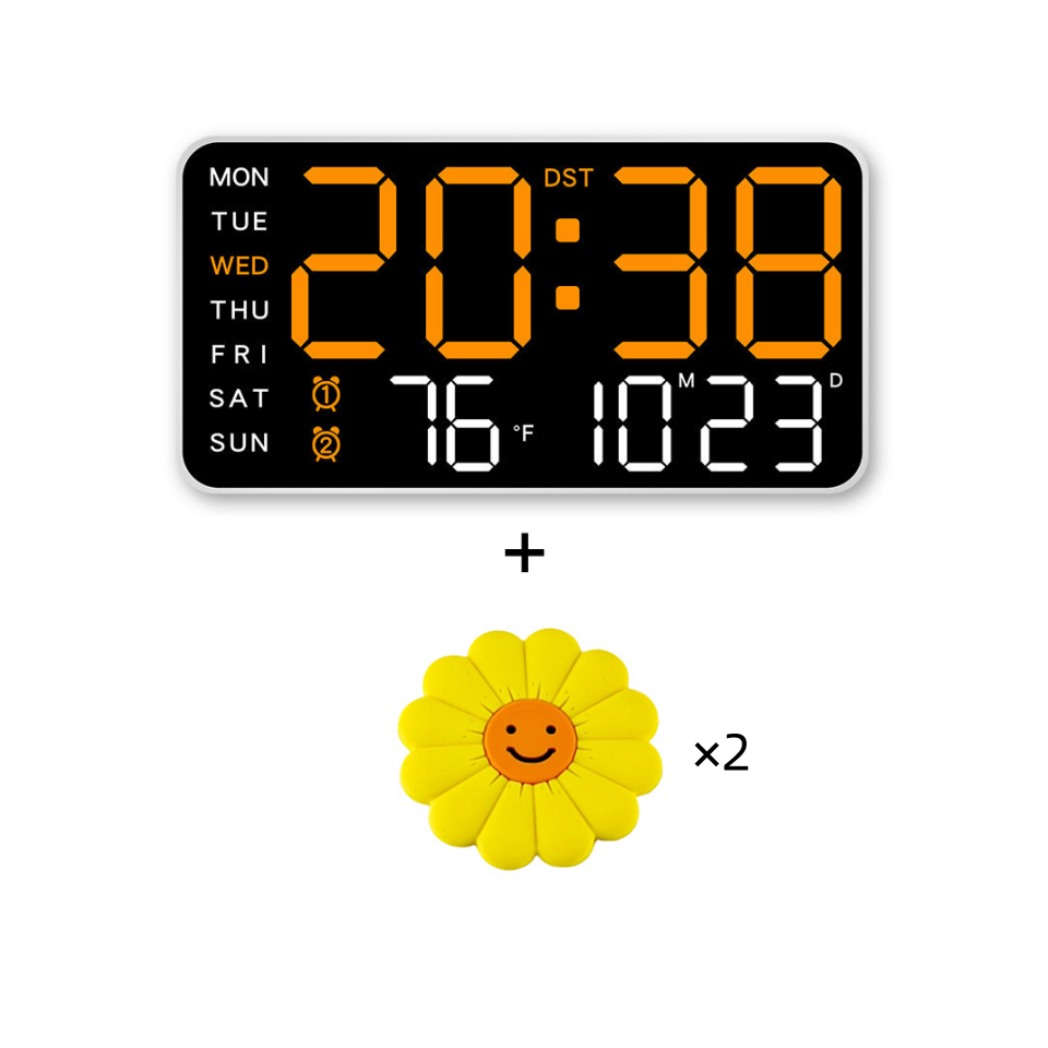 DE RDUCTION Horloge murale numérique LED décorative multifonctionnelle, l'horloge numérique sans limites pour la maison norvégienne moderne.