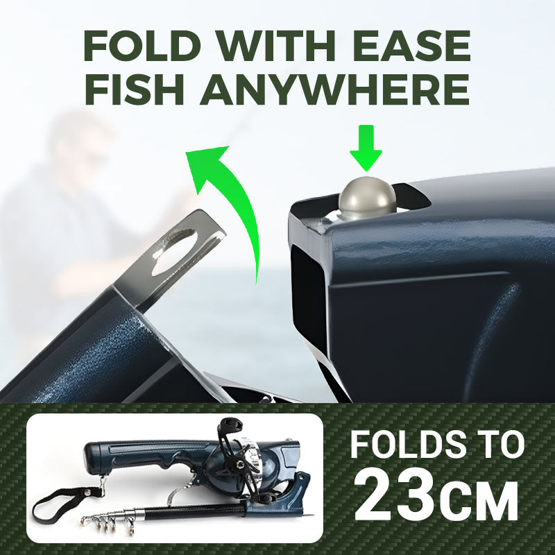 Canne à pêche pliable