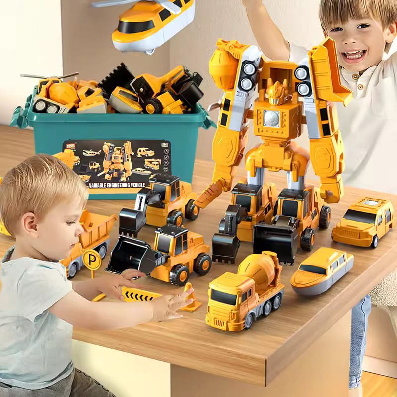 Vente flash 50 % de réduction jouets d'assemblage de construction automobile à transformation magnétique