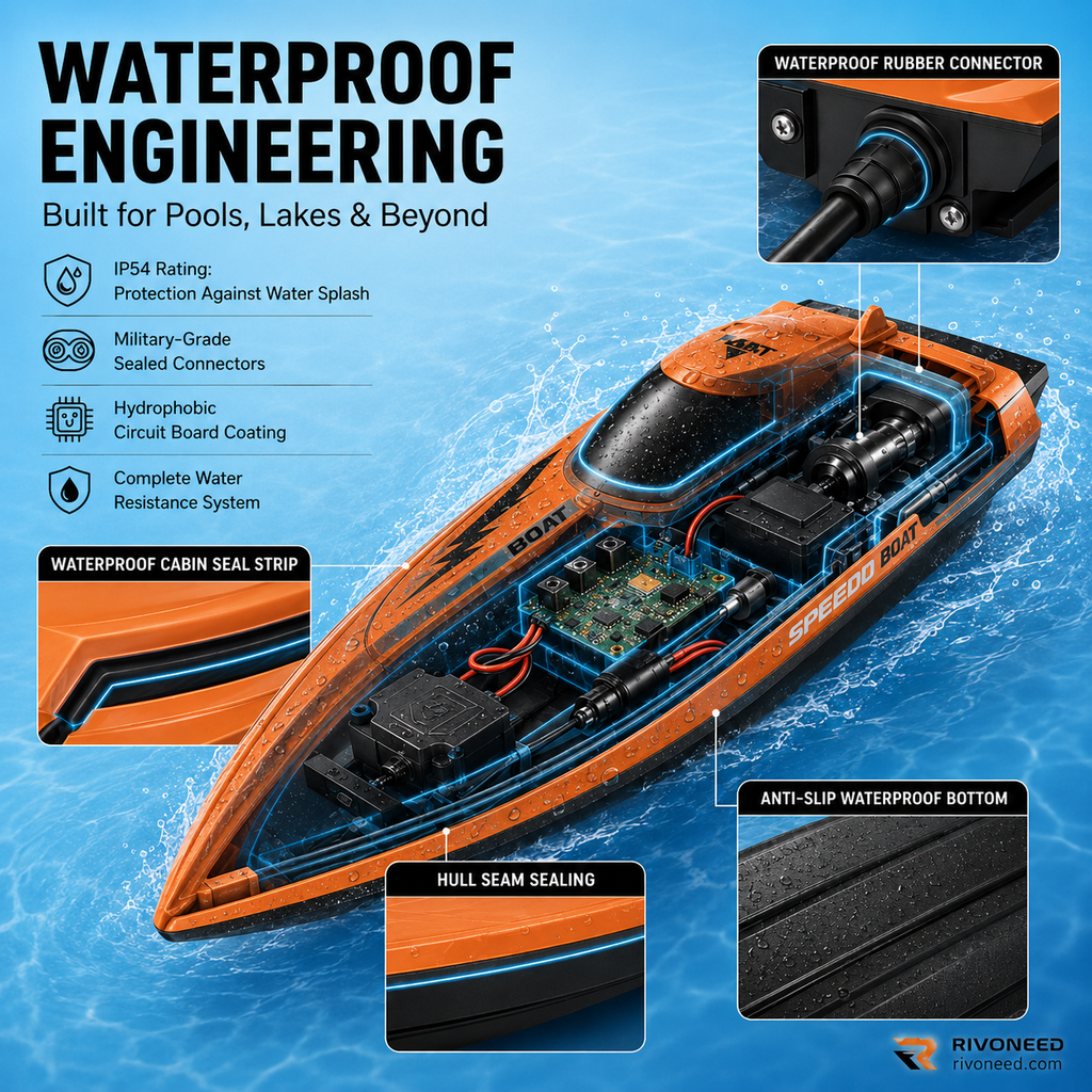 HALF PRICE 2.4 GHz High Speed Remote Control Boat with Dual Motor