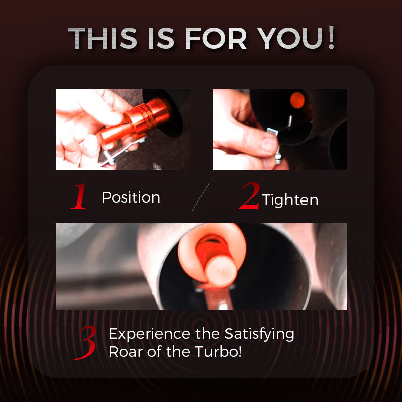 New for 2025: Turbo Noise Simulator Whistle for All Cars - Give Any Vehicle the Instant Roar of a Sports Car