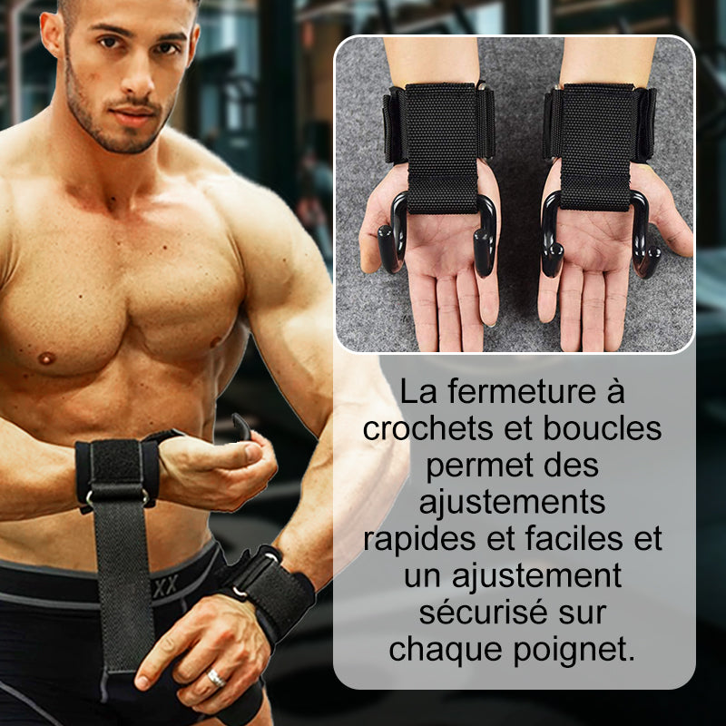 Réduction limitée à 49 % Sangles de Poignet Robustes Crochets pour Haltérophilie